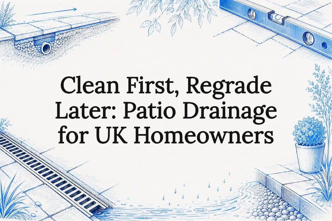 Clean First, Regrade Later: Patio Drainage for UK Homeowners