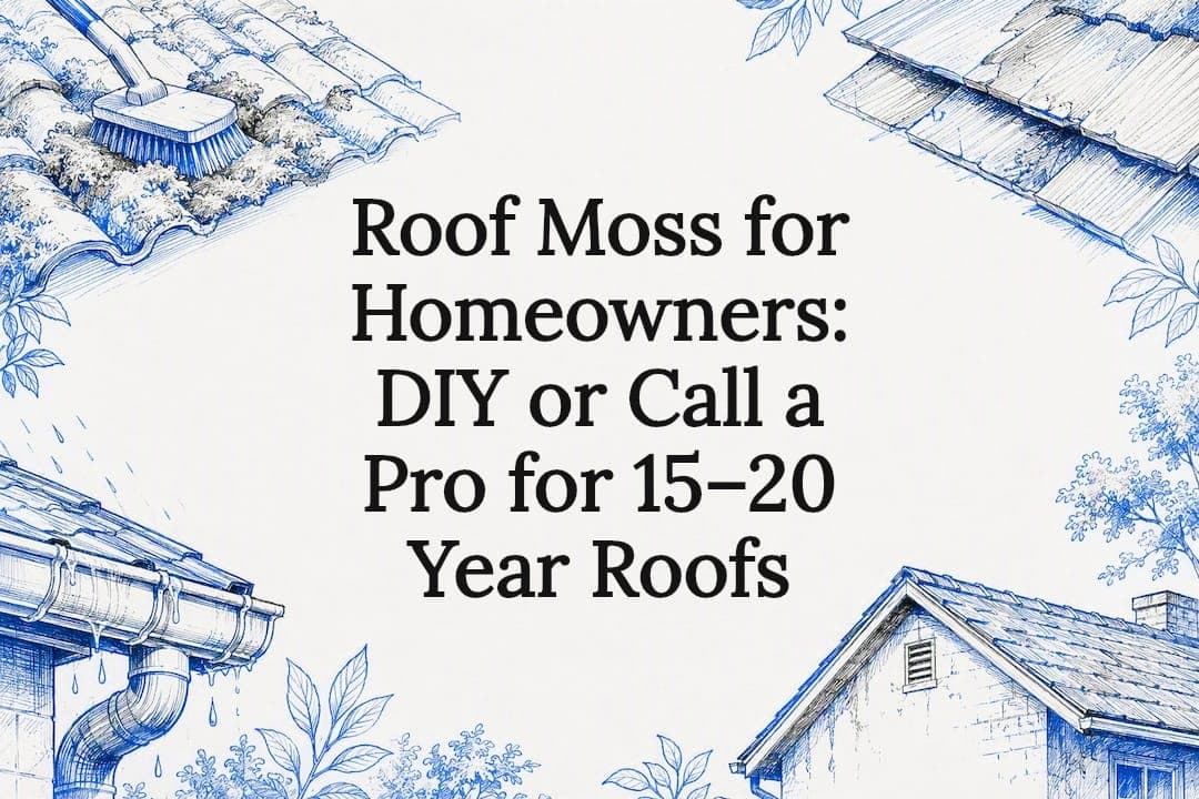 Roof Moss for Homeowners: DIY or Call a Pro for 15–20 Year Roofs